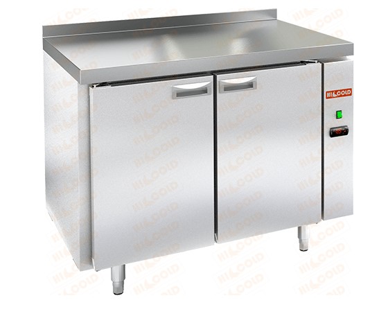 Холодильный стол HICOLD SN 11/TN W P, пластификат, без агрегата, 2 двери (-2...+10°С)